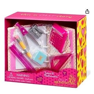 Our Generation Talent & Mathematics School Accessory Set New